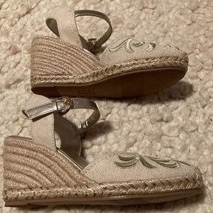 Naturalizer Wedge Espadrilles Tan/Gold